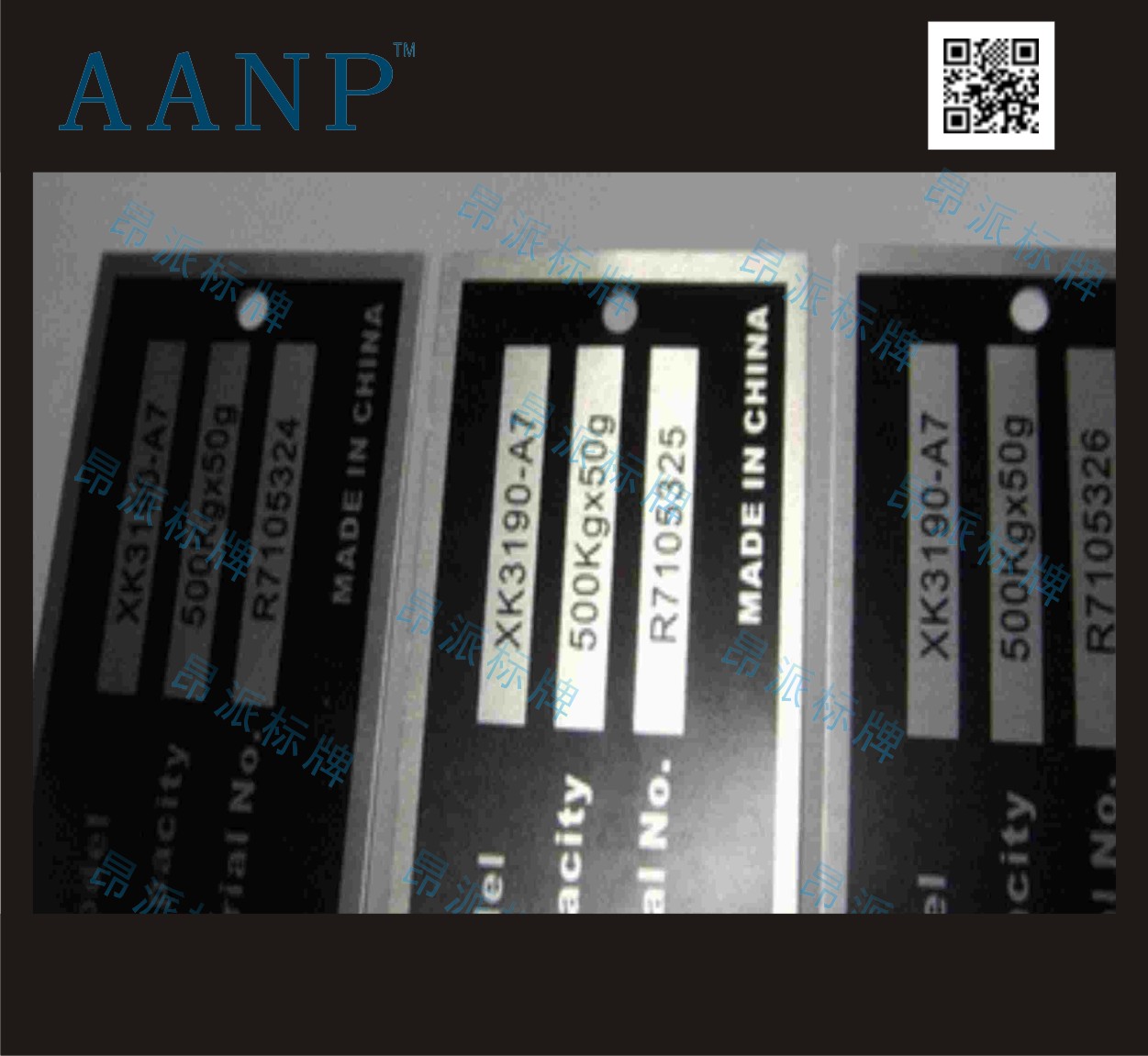 序列號(hào)鋁標(biāo)牌